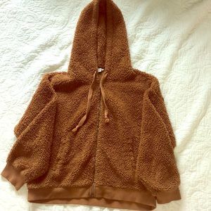 American Eagle- oversized teddy bear jacket